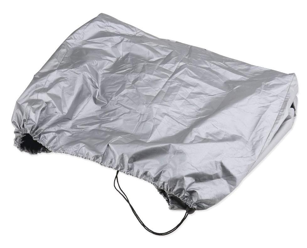 125CC Motorcycle Waterproof Cover – Heavy Duty Dustproof & UV Protection Outdoor Bike Cover (Silver)