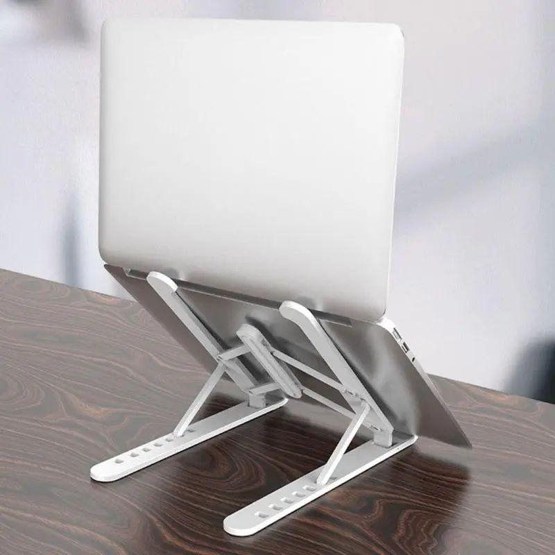 Adjustable Foldable Laptop Stand for Desk – Portable Non-Slip Laptop & Tablet Holder