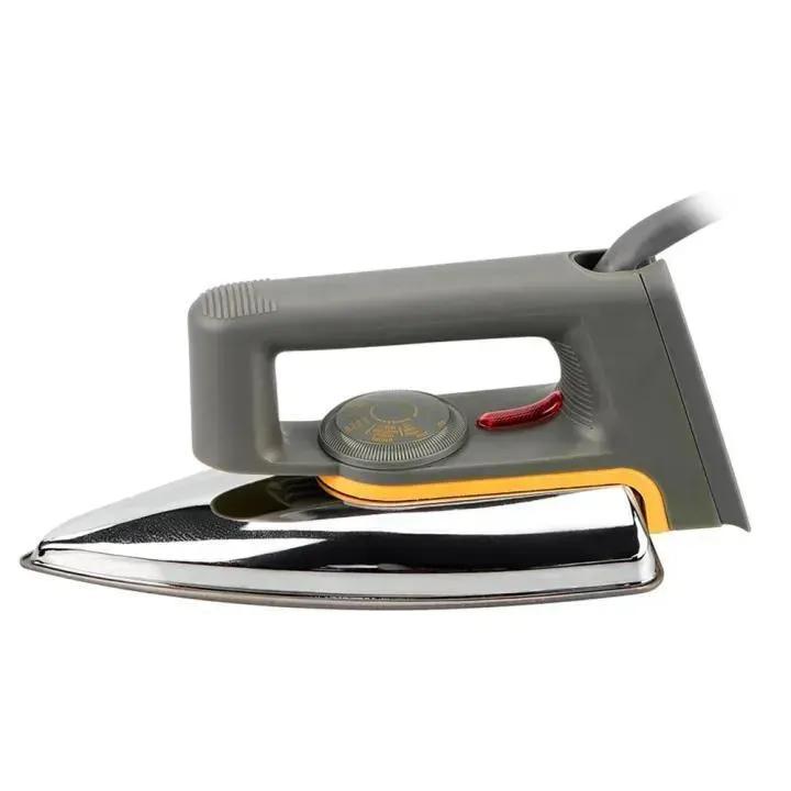 Premium Dry Iron with Stainless Steel Soleplate – Fast Heating Non-Stick Clothes Iron (Black)