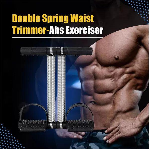 Double Spring Tummy Trimmer Exercise Machine for Home Gym & Belly Fat Workout