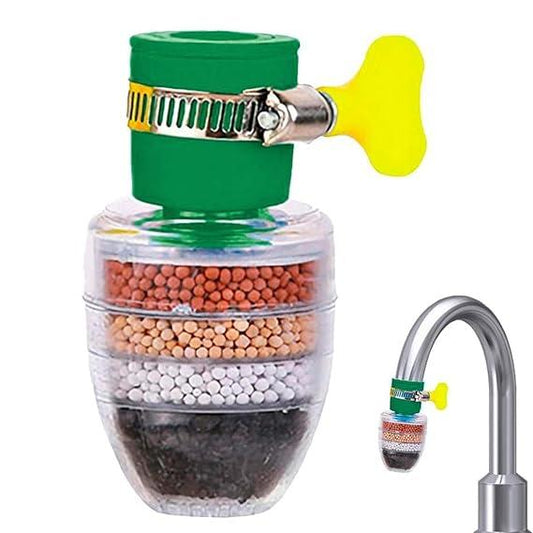 360° Rotating Faucet Filter Shower Head with 6-Layer Splash-Proof Water Filter