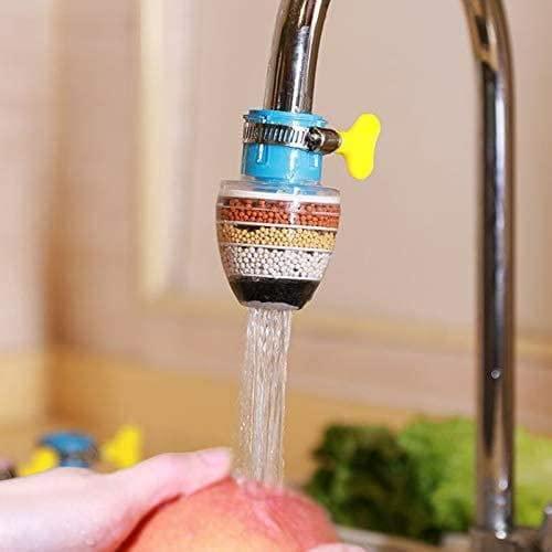360° Rotating Faucet Filter Shower Head with 6-Layer Splash-Proof Water Filter