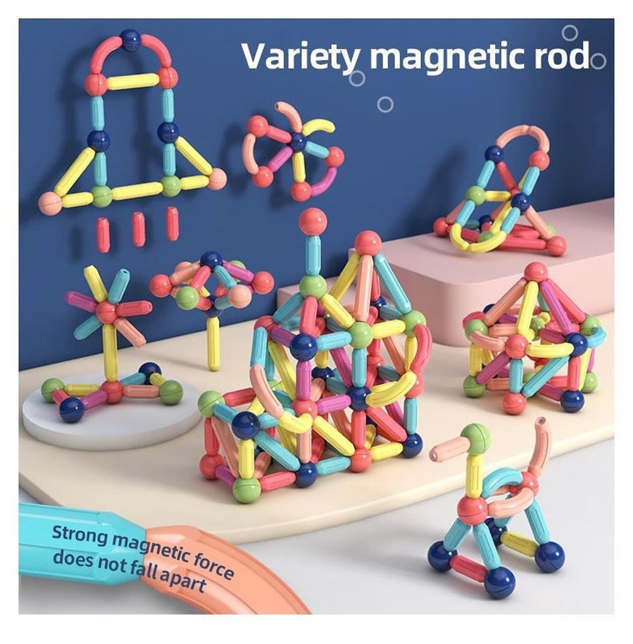 25-Piece Magnetic Building Blocks Set – Educational STEM Construction Toy for Brain Development