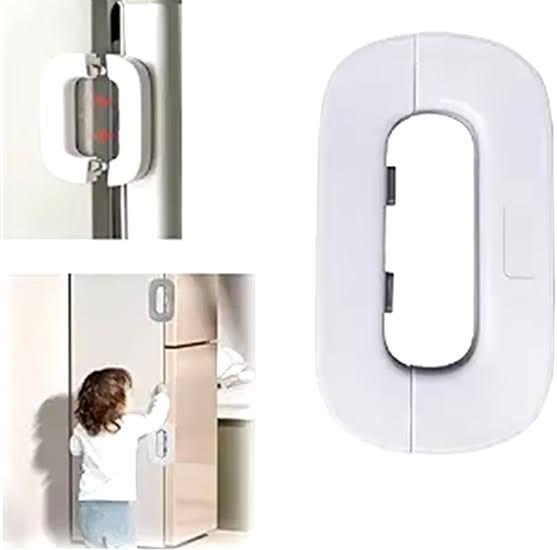 Child Safety Fridge Door Lock – Double Button Refrigerator & Freezer Security Lock