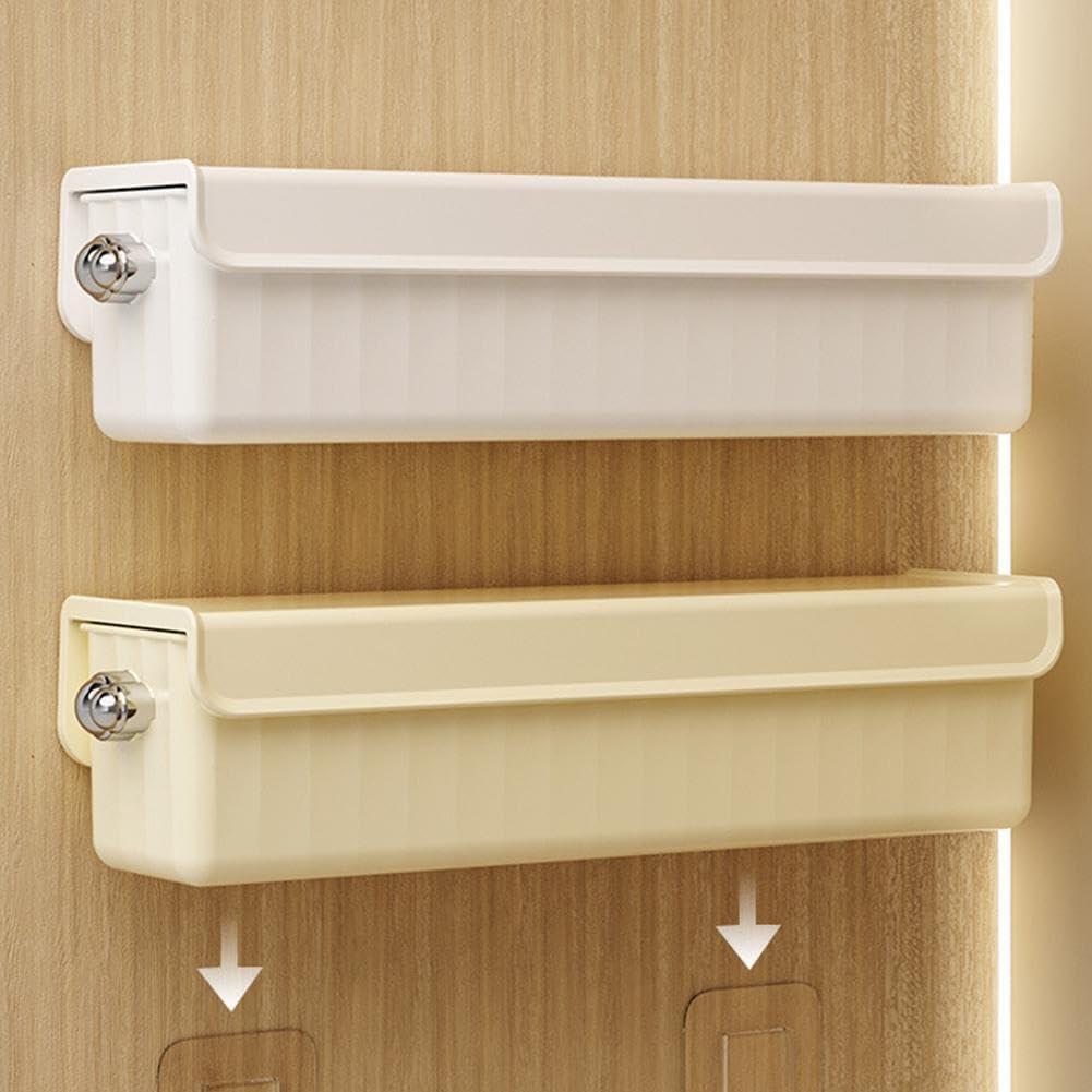 Wall Mounted Sock Storage Box with Drawer – Compact Wardrobe Organizer for Closet Storage