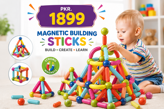 25-Piece Magnetic Building Blocks Set – Educational STEM Construction Toy for Brain Development