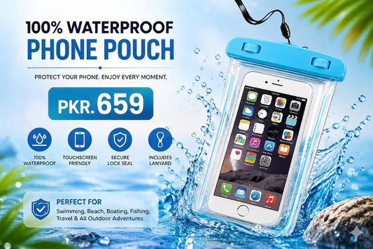Universal Waterproof Phone Pouch – Underwater Touchscreen Mobile Case with Water, Dust, Sand & Snow Protection (Random Color)