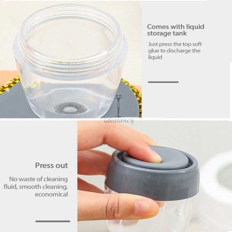 Automatic Soap Dispensing Dish Scrubber Brush – Refillable Palm Cleaning Brush for Pots, Pans, Dishes &amp; Sinks