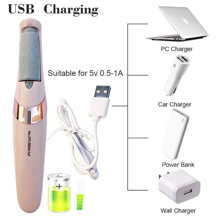Rechargeable Electric Foot Callus Remover – Smooth, Soft &amp; Healthy Feet at Home